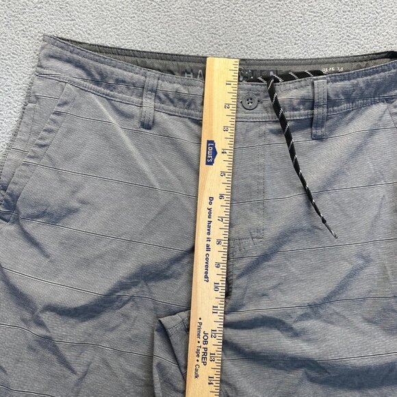 Hang Ten Chino Shorts Mens Size 34 Gray Striped Pockets,Golf,Beach Activewear - Picture 6 of 13